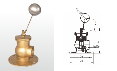 KXF-X2 黄铜法兰浮球阀
