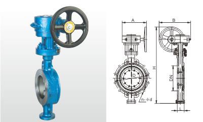 D373H-16C 对夹式三偏心多层次金属密封蝶阀