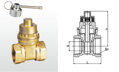 Z15W-16T 黄铜磁性带锁闸阀