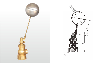 KXF-X1/KXF-X3 黄铜浮球阀